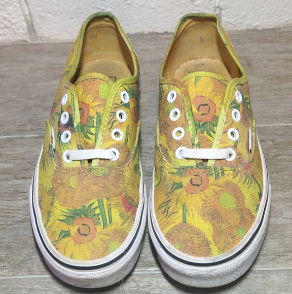 Vans x Vincent Van Gogh Authentic in Sunflowers & True White - Picture 2 of 9
